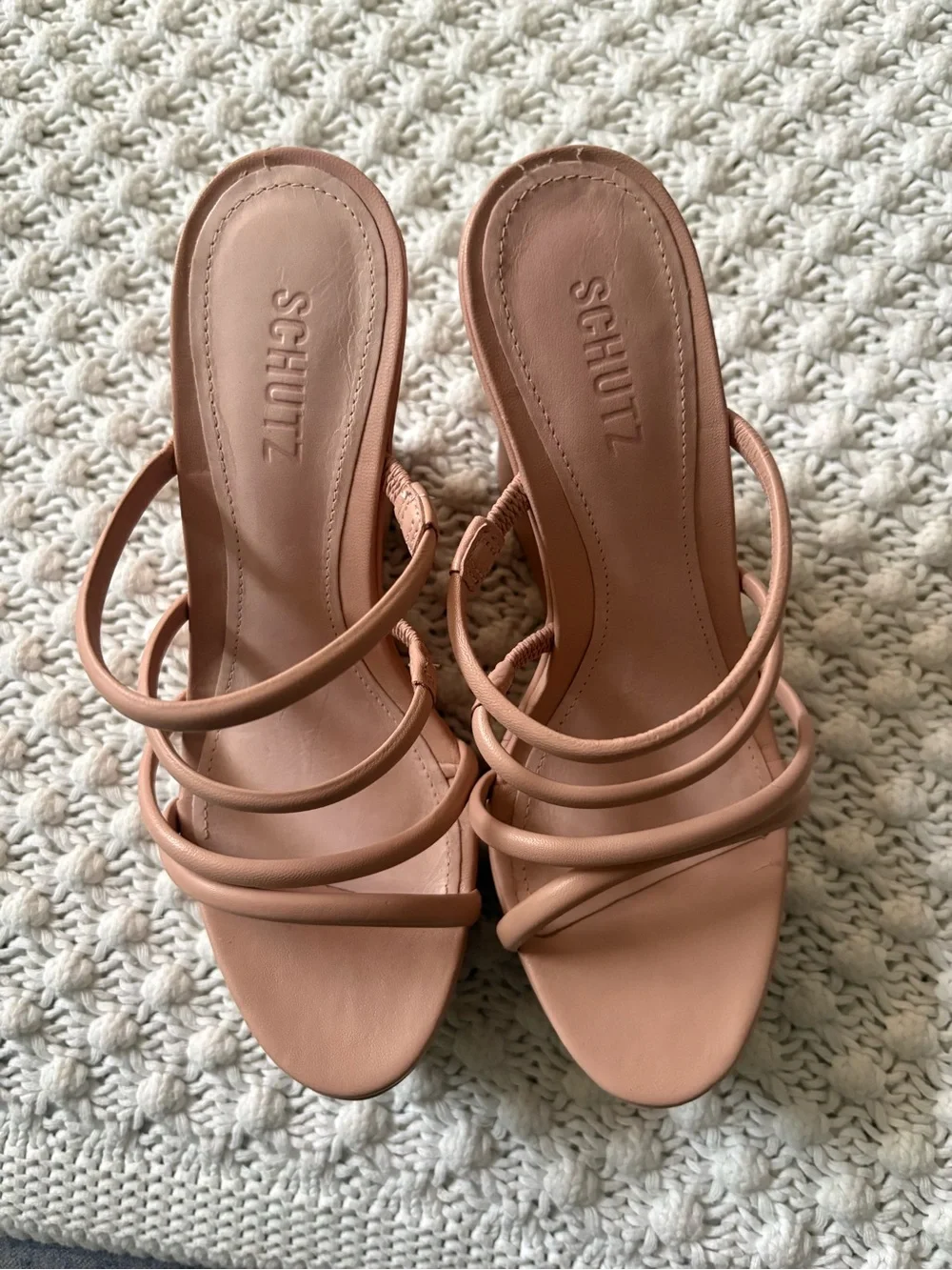 Schutz Cari Platform Wedge Sandals in rose color NEW SIZE 8B